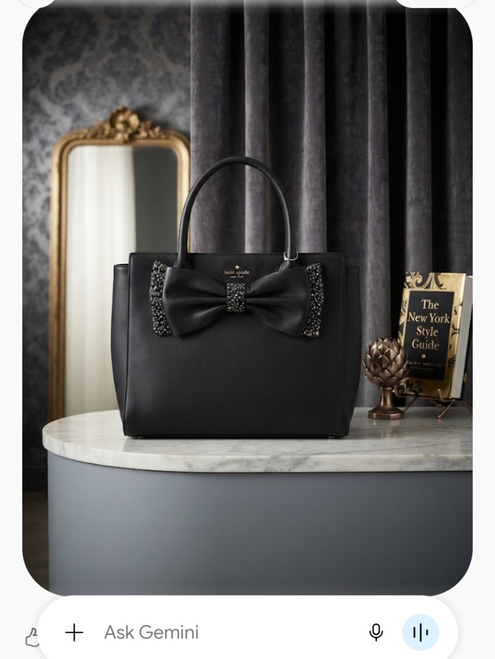 kate spade NY Manor Place Meriwether Black Pebbled Leather Satchel NWOT